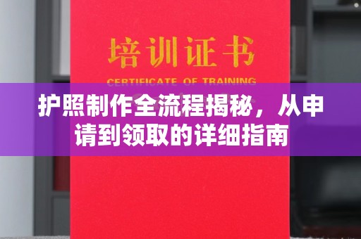 河南护照制作全流程揭秘，从申请到领取的详细指南