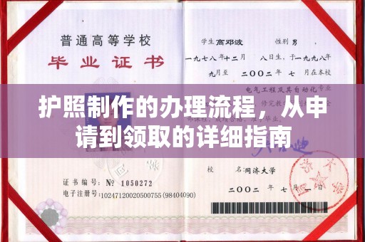 河南护照制作的办理流程，从申请到领取的详细指南