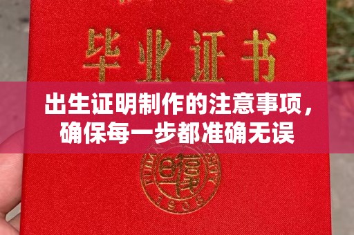 河南出生证明制作的注意事项，确保每一步都准确无误