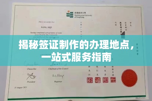河南揭秘签证制作的办理地点，一站式服务指南