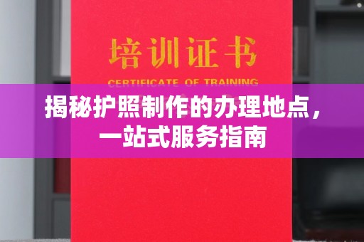 河南揭秘护照制作的办理地点，一站式服务指南