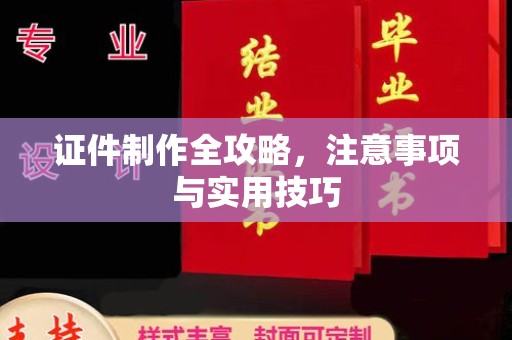 河南证件制作全攻略，注意事项与实用技巧